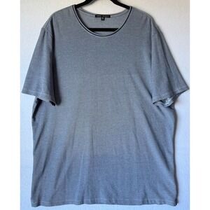 Robert Barakett  T Shirt Men XXL Blue Short Sleeve Crew Neck Cotton Blend Casual